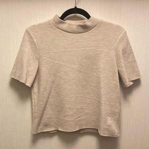 Zara mock neck tee